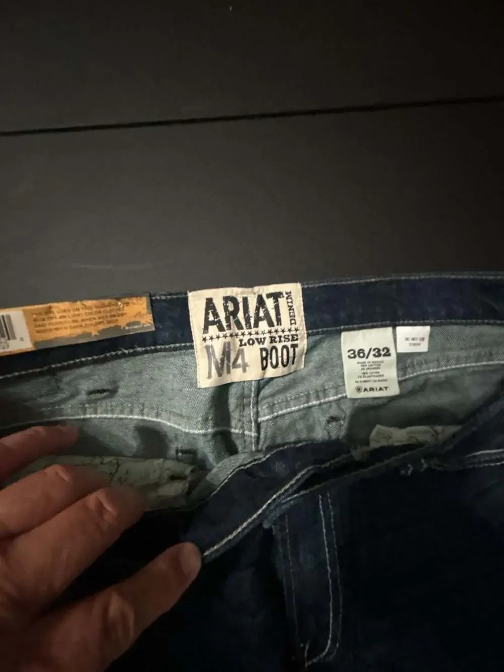 Ariat M4 Low Rise Relaxed Boot Cut Jeans Size 36/32